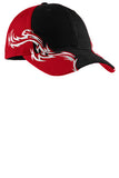 Port Authority® C859 Colorblock Racing Cap with Flames